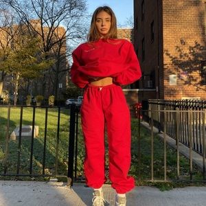 heavy manners little devil (red) sweatsuit